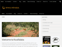 Tablet Screenshot of kwandaba.co.za